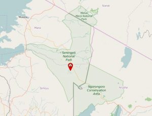 Serengeti national park map Tanzania